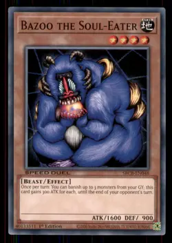 Yugioh Bazoo the Soul-Eater #SBCB-EN048 Speed Duel: Battle City Box LP - Image 1
