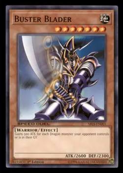 Yugioh Buster Blader #SBLS-EN001 Speed Duel: Arena of Lost Souls LP - Image 1