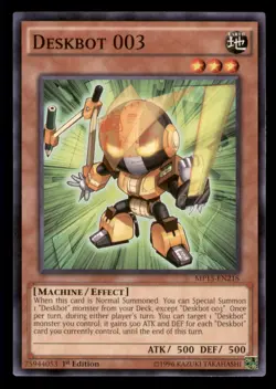 Yugioh Deskbot 003 #MP15-EN218 2015 Mega-Tins Mega Pack LP - Image 1