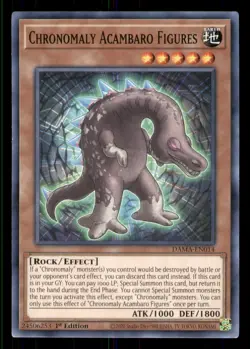 Yugioh Chronomaly Acambaro Figures #DAMA-EN014 Dawn of Majesty LP - Image 1