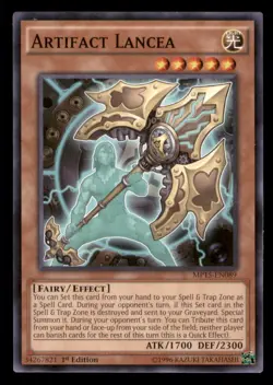 Yugioh Artifact Lancea #MP15-EN089 2015 Mega-Tins Mega Pack LP - Image 1