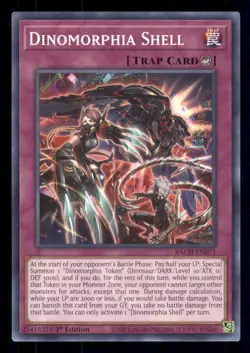 Yugioh Dinomorphia Shell #BACH-EN071 Battle of Chaos LP - Image 1