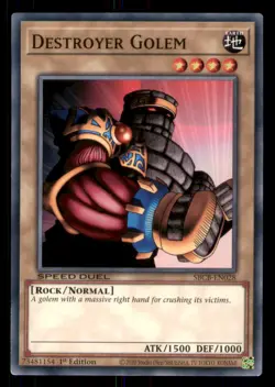 Yugioh Destroyer Golem #SBCB-EN028 Speed Duel: Battle City Box LP - Image 1