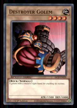 Yugioh Destroyer Golem #SBCB-EN028 Speed Duel: Battle City Box LP - Image 1