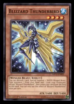 Yugioh Blizzard Thunderbird #MP15-EN005 2015 Mega-Tins Mega Pack LP - Image 1