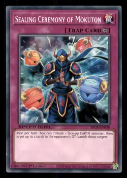 Yugioh Sealing Ceremony of Mokuton #SBCB-EN038 Speed Duel: Battle City Box LP - Image 1