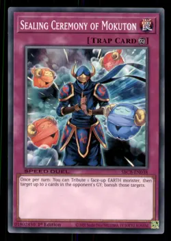 Yugioh Sealing Ceremony of Mokuton #SBCB-EN038 Speed Duel: Battle City Box LP - Image 1