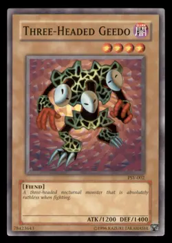 Yugioh Three-Headed Geedo #PSV-002 Pharaoh's Servant LP - Image 1