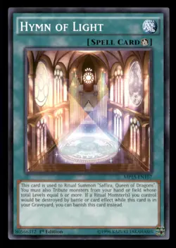 Yugioh Hymn of Light #MP15-EN107 2015 Mega-Tins Mega Pack LP - Image 1
