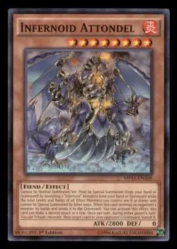 Yugioh Infernoid Attondel #MP15-EN208 2015 Mega-Tins Mega Pack LP - Image 1