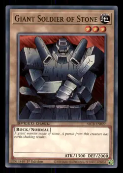 Yugioh Giant Soldier of Stone #SBCB-EN027 Speed Duel: Battle City Box LP - Image 1