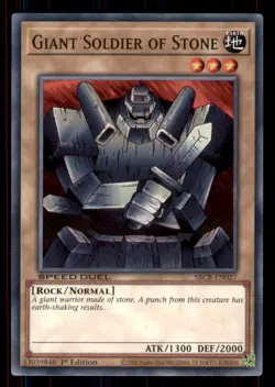 Yugioh Giant Soldier of Stone #SBCB-EN027 Speed Duel: Battle City Box LP - Image 1