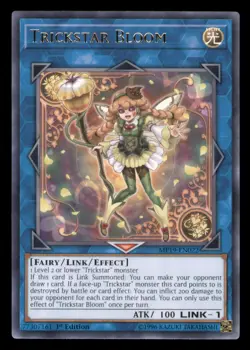 Yugioh Trickstar Bloom #MP19-EN022 2019 Gold Sarcophagus Tin Mega Pack LP - Image 1