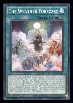 Yugioh The Weather Forecast #MP23-EN099 25th Anni Dueling Heroes Mega Pack LP - Image 1