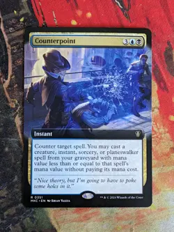 MTG Card : Counterpoint (Murders Karlov Manor) EXTENDED ART - Image 1