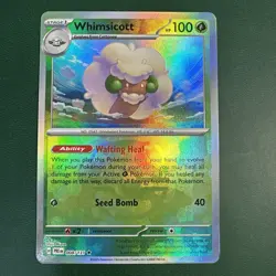Whimsicott Master Ball Holo Card 008/131 - Pokemon TCG Prismatic Evolutions - Image 1