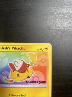 Ash's Pikachu TCG SM108 2017 Promo Card Pokemon 'I Choose You' Quantity - Image 3