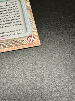 Topps Pokemon Dugtrio #51 2000 TV Animation Edition Non Holo Blue Logo - Image 3