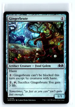FOIL Gingerbrute Wilds of Eldraine Common - MTG Magic the Gathering Card - Image 1
