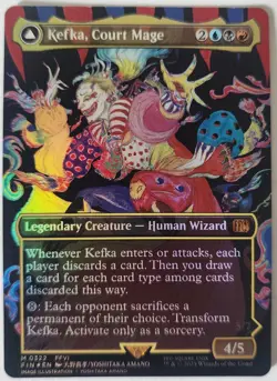 Kefka, Court Mage (Borderless) (0322) Final Fantasy Foil *READ DESCRIPTION* - Image 1