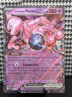 Pokemon Team Rocket's Mewtwo ex 205 Sv: Scarlet & Violet Promo Cards Holo TCG📈 - Image 1