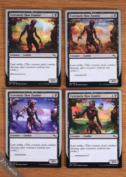 Unstable Extremely Slow Zombie Set of 4 *Summer, Fall, Winter, Spring *NM* MTG - Image 2