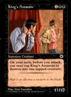 MTG King's Assassin LP Light Play Portal [926] - Image 1
