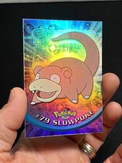 Topps Pokemon Series 2 Rainbow Foil #79 Slowpoke LP - Image 3