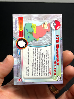 Topps Pokemon Series 2 Rainbow Foil #79 Slowpoke LP - Image 4