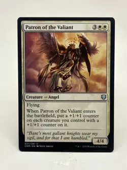 Patron Of The Valiant NM/M* Commander Legends ENGLISH 037/361 mtg -UnltdCards - Image 1