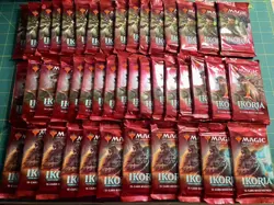 44X Ikoria: Lair of Behemoths Draft Booster Pack | MTG | Factory Sealed | LOT - Image 1