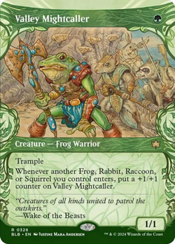 Valley Mightcaller - Showcase R MTG Bloomburrow M/NM, English - Image 1