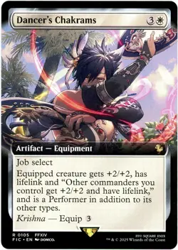 Dancer's Chakrams (Extended Art) - 0105 - Commander: Final Fantasy NM MTG - Image 1