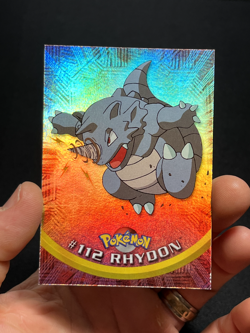 Topps Pokemon Series 2 Rainbow Foil #112 Rhydon LP - Image 1
