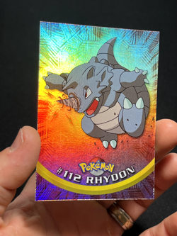 Topps Pokemon Series 2 Rainbow Foil #112 Rhydon LP - Image 3