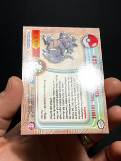 Topps Pokemon Series 2 Rainbow Foil #112 Rhydon LP - Image 5