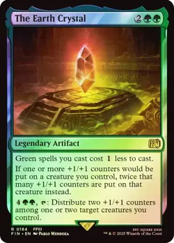 MTG FOIL The Earth Crystal - FINAL FANTASY #184 NM - Image 1