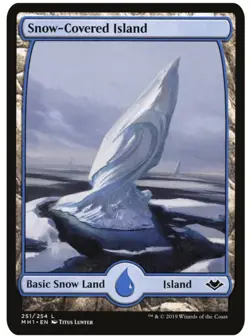 MTG Snow-Covered Island PACK FRESH NM Modern Horizons 251/254 Regular Land EDH - Image 1