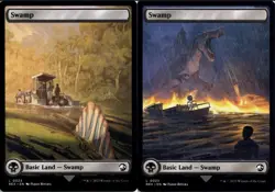 MTG Universes Beyond Jurassic World L Swamp #0023 Double Sided - Image 1