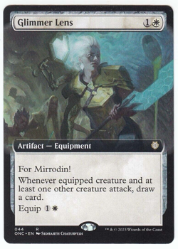 Phyrexia All Will Be One Commander Glimmer Lens Extended Art 44 NM MTG - Image 1