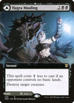 MTG Rare Hagra Mauling x 1 NM - Zendikar Rising Extended Art Magic the Gathering - Image 1
