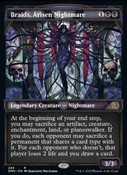 MTG Magic Braids, Arisen Nightmare SHOWCASE Dominaria United NM - Image 1