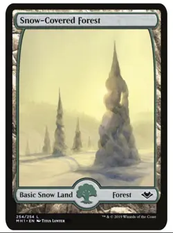 MTG Snow-Covered Forest PACK FRESH NM Modern Horizons 254/254 Regular Land EDH - Image 1