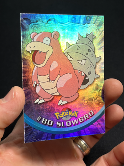 Topps Pokemon Series 2 Rainbow Foil #80 Slowbro LP - Image 1