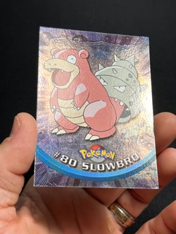 Topps Pokemon Series 2 Rainbow Foil #80 Slowbro LP - Image 3