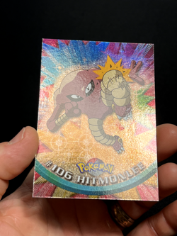 Topps Pokemon Series 2 Rainbow Foil #106 Hitmonlee LP - Image 2