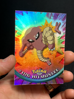Topps Pokemon Series 2 Rainbow Foil #106 Hitmonlee LP - Image 3