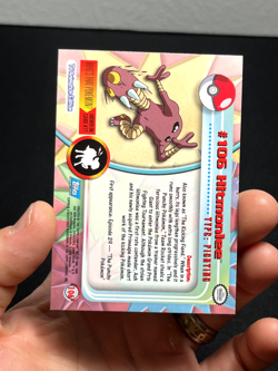 Topps Pokemon Series 2 Rainbow Foil #106 Hitmonlee LP - Image 4