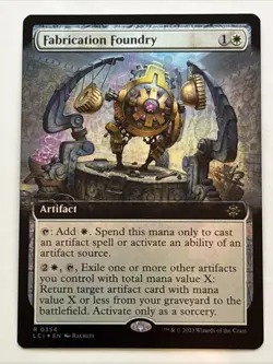 MTG Lost Caverns of Ixalan Fabrication Foundry Extended Art Foil 0354 NM Rare - Image 1