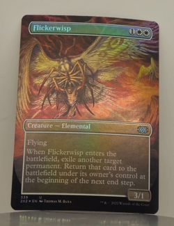 Foil - Flickerwisp (Borderless) - Double Masters 2022 - 2X2 - 339 - MTG - Image 1